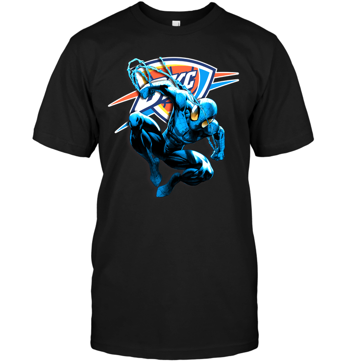Oklahoma City Thunder "spiderman" Superhero T-Shirt